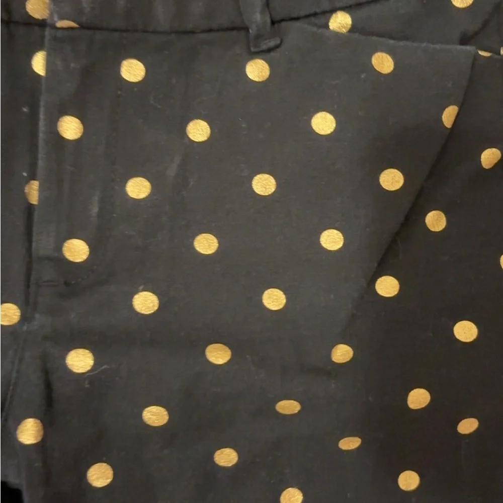 Old Navy Women’s Black Pixie Pants with Gold Dot Print - Picture 5 of 10